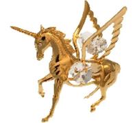 CRYSTAL TEMPTATIONS - Pegasus Unicorn 3689 Swarovski crystal 24k gold plated 80 x 65mm