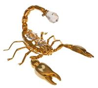 Crystal Temptations Scorpion 3911 - 90 x 60 mm - En or véritable 24 carats - Protection contre le ternissement