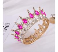 Crystal Tiara Crowns for Women Vintage Royal Queen King Tiaras Couronnes Femme Pageant Prom Diadem Hair Ornements Bridal Femmes Bijoux de mariage Accessoires, bleu