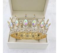 Crystal Tiara Crowns for Women Vintage Royal Queen King Tiaras Crowns Women's Pageant Prom Diadem Hair Ornements Bridal Femmes Bijoux de mariage Accessoires, violet