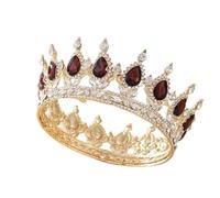 Crystal Tiara Crowns for Women Vintage Royal Queen King Tiaras Crowns Women's Pageant Prom Diadem Hair Ornements Bridal Femmes Bijoux de mariage Accessoires, violet