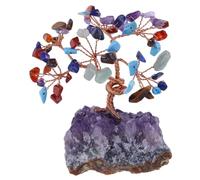 Crystal Tree Stones Crystals of Life for,Feng Shui Money Trees Home Office Decor Spiritual Luck Gifts for Women,B Gemstone Stone