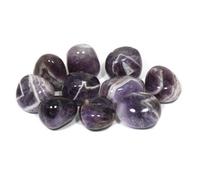 CrystalAge Lot de 10 pierres d'améthyste chevron (20-25 mm)
