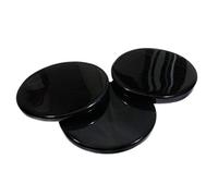 CrystalAge Miroir en obsidienne noire - Taille M