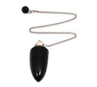 CrystalAge - Pendule de pierre de tourmaline noire - Goutte longue