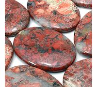 CrystalAge Pierre de palmier jaspe coquelicot