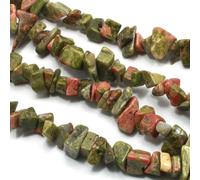 CrystalAge Unakite Pierre précieuse Puce Collier ~ 88,9 cm