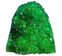 ?CrystalHola Green Geode Cluster (0.44-0.66lb, 5-10cm) - Spiritual Crystal for Home & Office, Feng Shui Decor, Crystals & Grids? Gemstone Stone