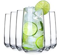 CRYSTALIA Grand Verre Long Drink 480ml Lot de 6, Sans Plomb, pour Jus, Soda, Cocktail, Eau, Apéro, HiBall, Matcha - Verres Highball