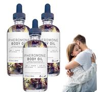 Crystalirie Lot de 3 huiles corporelles aux phéromones, parfum aux phéromones pour femme, huile corporelle Crystal-Irie faite à la main, sans cruauté envers les animaux