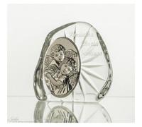 Crystaljulia Presse-papiers en Cristal de Plomb Transparent 11,5 cm