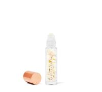 CRYSTALLOVE Bouteille d'huile 10 ml- ambre laiteux - Cristaux d'huile Rollon pour huiles, parfums, cosmétiques, massages - Bouteilles pour huile essentielle - Rouleau en verre rechargeable