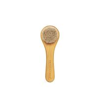 CRYSTALLOVE Brosse de massage en bambou pour le visage, le cou, le décolleté et le buste - Brosse exfoliante - Brosse à sec avec poils naturels - Bois - Idée cadeau idéale