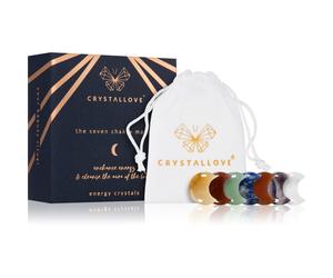 Crystallove Energy Crystals The Seven Chakra Moons accessoire de massage 7 pcs