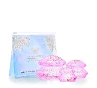 CRYSTALLOVE Ventouses en silicone - 3 pièces - Massage du corps - Appareil de massage anti-cellulite - Set de ventouses anti-cellulite avec paillettes - Ventouses efficaces - Rose