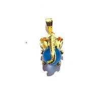 CRYSTALMIRACLE Pendentif Fantaisie Guérison Accessoire de Mode Énergie Positive Hommes Femmes Cadeau Métaphysique Protecteur Paix Méditation Artisanal Bien-être