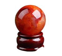 Crystals Sphere Rare Red Agate Quartz Crystal Ball Specimens Feng Shui for Home Office Decoration,30~40mm Gemstone Stone