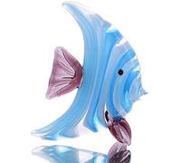 Crystalsuncatcher HDCRYSTALGIFTS Figurine en Verre soufflé 6,3 cm Poisson Tropical de Murano Art de la Vie Marine Minitures d'animaux pour décoration d'aquarium ou d'aquarium (Poisson)