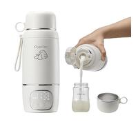 CrystCare Chauffe-biberon portable pour voyage, chauffe-lait rechargeable par USB avec contrôle numérique de la température, chauffe-lait maternel pour bébé pour voiture et extérieur