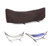 Crysterris Housse de Protection Hamac Exterieur, Bâche Imperméable pour Hamac Chaise pour Voyage Camping Balcon, Résistant Couverture Adaptée pour Hamacs de Jardin(Size:285 * 17 * 80cm,Color:Noir)