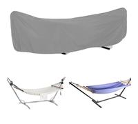 Crysterris Housse de Protection Hamac Exterieur, Bâche Imperméable pour Hamac Chaise pour Voyage Camping Balcon, Résistant Couverture Adaptée pour Hamacs de Jardin(Size:285 * 17 * 80cm,Color:Gris)