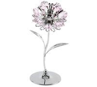 Crystocraft Bibelot Fleur ros'argent avec éléments en cristal de Swarvoski