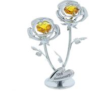 Crystocraft Rose double chromée - 50e anniversaire WD1805 (Taille unique) (Argent)