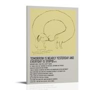 Crywank - Poster imperméable Tomorrow Is Nearly Yesterday And Everyday Is Stupid - Décoration murale pour salon, chambre à coucher, maison, bureau et préparation de cadeaux, cadeaux exquis à offrir