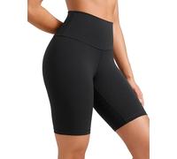 CRZ YOGA Aux Femmes Butterluxe Motard Shorts 20cm - Haute Taille Course à Pied Spandex Yoga Shorts Noir 44