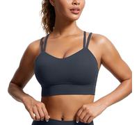CRZ YOGA Aux Femmes Butterluxe Palangre Soutien-Gorge de Sport Crise Croix Tasse Moulée Yoga Recadrer Haut True Navy S
