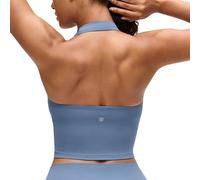CRZ YOGA Butterluxe Brassières de Sport Halter Denim Lavé 36