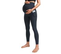 CRZ YOGA Butterluxe Leggings de Maternité avec Poches Entraînement Doux Yoga Grossesse Pantalonover - 64cm True Navy 38