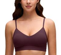 CRZ YOGA Butterluxe Soutiens-Gorge de Sport V Cou Prune Morte 42