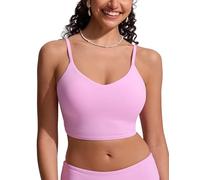 CRZ YOGA Col en V Longline Hauts de Bikini Vita Pink 44