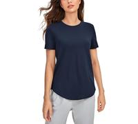CRZ YOGA Coton Pima Chemisier Col Rond Navy 42