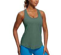 CRZ YOGA Coton Pima Débardeur Dos Nageur Vert Graphite 38