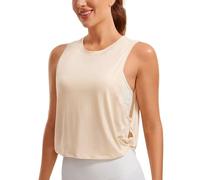 CRZ YOGA Coton Pima Débardeur Épaules Larges Blanc Opal 38