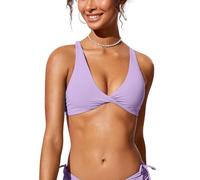 CRZ YOGA Devant Torsadé Hauts de Bikini Elfin Violet 38
