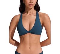 CRZ YOGA Devant Torsadé Hauts de Bikini Insigne Bleu 44