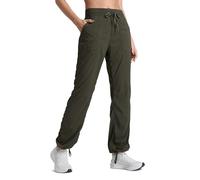 CRZ YOGA Ease Line Pantalon Droit 71cm Olive Verte 38