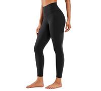 CRZ YOGA Femme Naked Feeling Taille Haute Legging de Sport en Tissu Léger Yoga Pantalons avec Poche - 64cm Noir 40