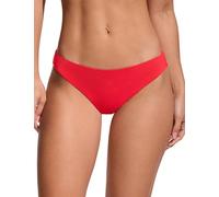 CRZ YOGA Femmes Bas de Bikini Taille Moyenne Sexy Sports Swim Briefs Workout Plage Slip de Bain Rouge Profond 44