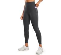 CRZ YOGA Femmes Butterluxe Entraînement Leggings 64cm - Taille Haute Leggings avec Poches Mystérieux Gris 38