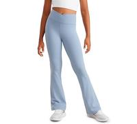 CRZ YOGA Filles Butterluxe Leggings Évasés Taille V Bleu Cambric L