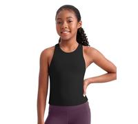 CRZ YOGA Filles Débardeur Double Doublure | Danse, Butterluxe, Extrêmement Doux, Ajusté, Recadré, Col Haut, Athlétique, Chemisiers Sans Manches pour Adolescents