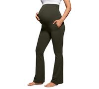 CRZ YOGA Maternité Évasé Legging Poches 74/79/84cm | Butterluxe, Extrêmement Doux, Compression Douce, Yoga, Taille Super Haute, Coupe en U du ventre, Grossesse Postpartum