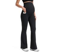 CRZ YOGA Maternité Évasé Legging Poches 74/79/84cm | Butterluxe, Extrêmement Doux, Compression Douce, Yoga, Taille Super Haute, Coupe en U du ventre, Grossesse Postpartum