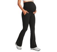 CRZ YOGA Maternité Évasé Legging Poches 74/79/84cm | Butterluxe, Extrêmement Doux, Compression Douce, Yoga, Taille Super Haute, Coupe en U du ventre, Grossesse Postpartum