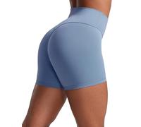 CRZ YOGA Secretsculpt Motard Shorts Pilates 10cm Denim Lavé 44