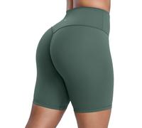 CRZ YOGA Secretsculpt Motard Shorts Pilates 15cm Vert Forêt Foncé 44